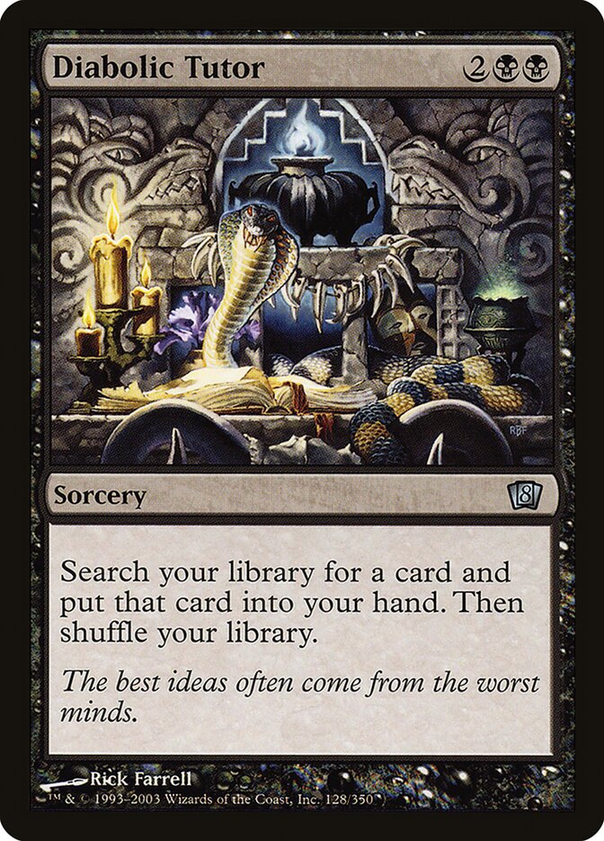 Diabolic Tutor card front