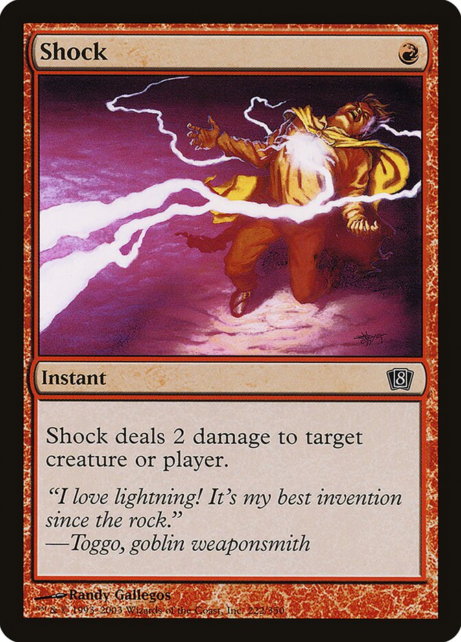 Shock card front