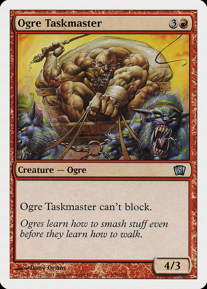 Ogre Taskmaster card front
