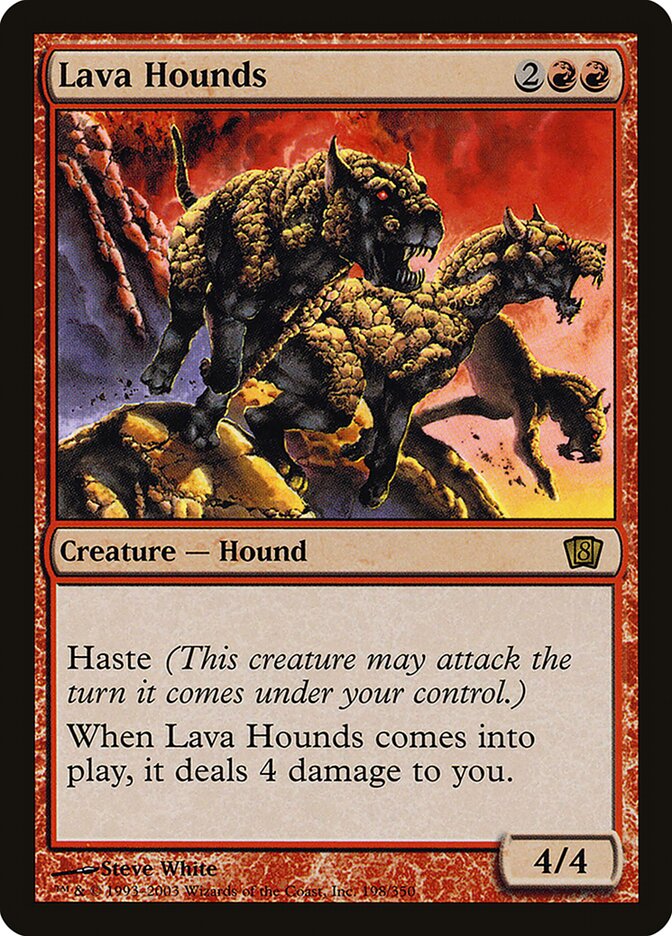 Lava Hounds card front