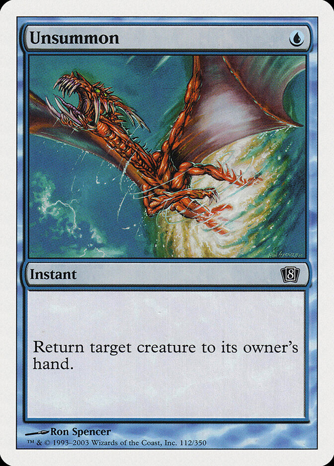 Unsummon card front