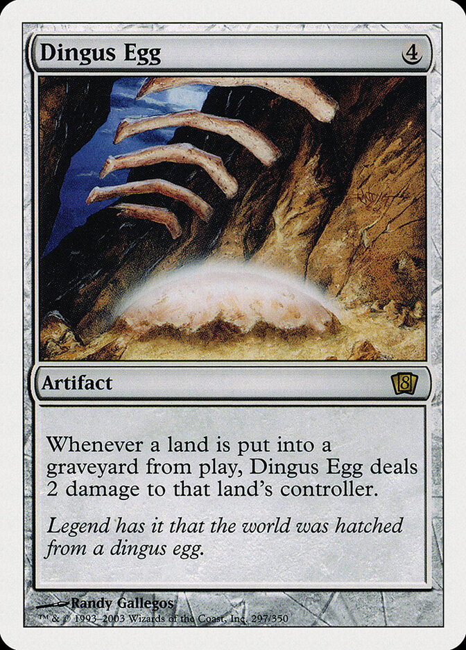 Dingus Egg card front