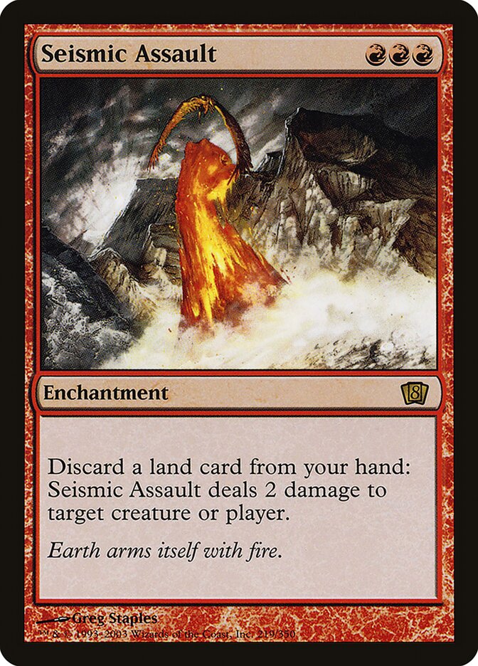 Seismic Assault card front