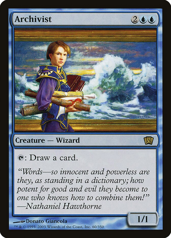 Archivist card front