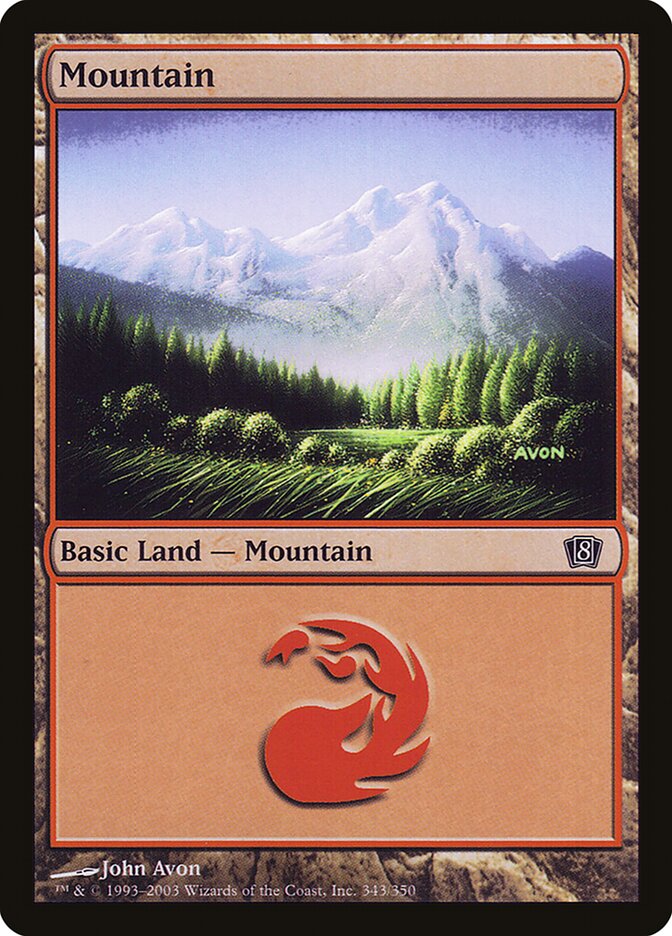 Mountain card front