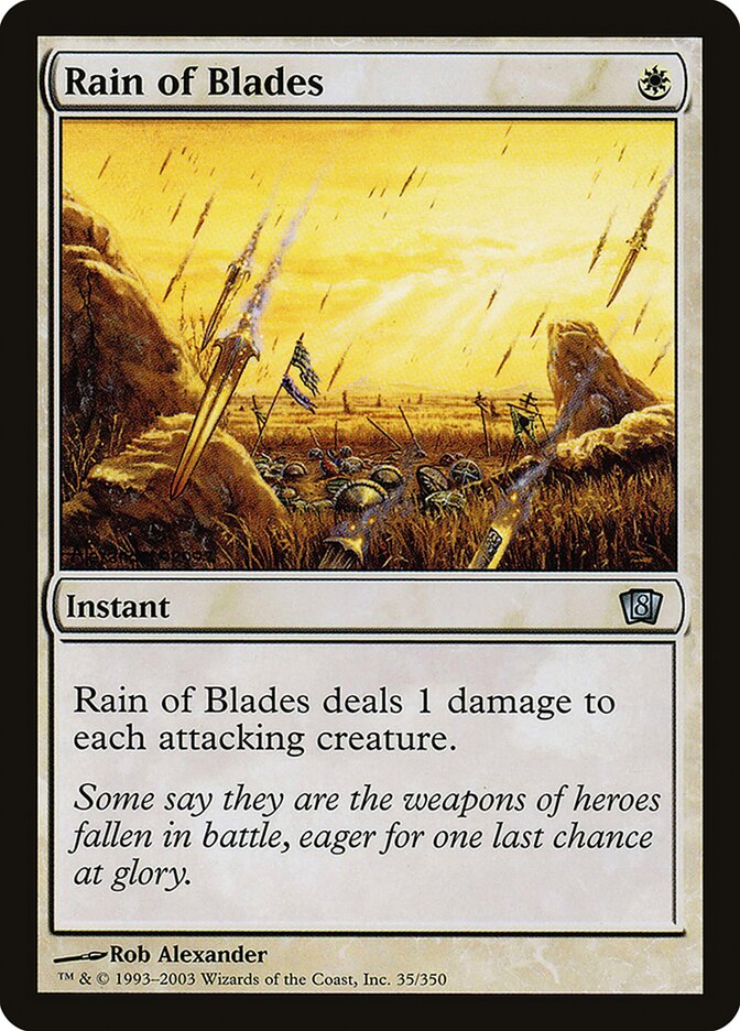 Rain of Blades card front