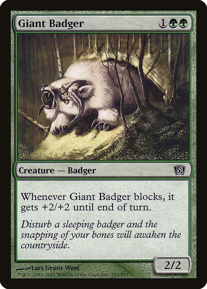 Giant Badger card front