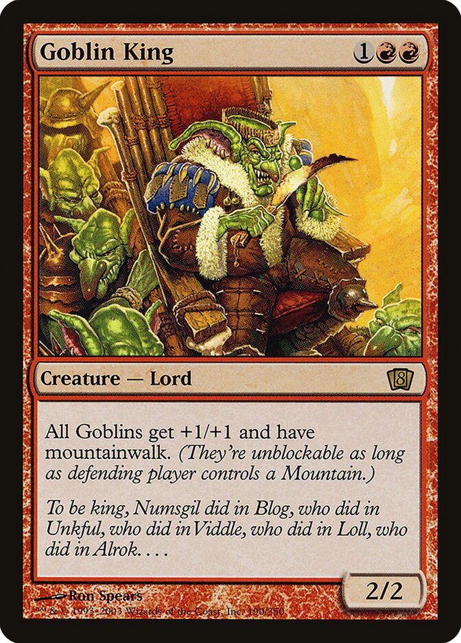 Goblin King card front