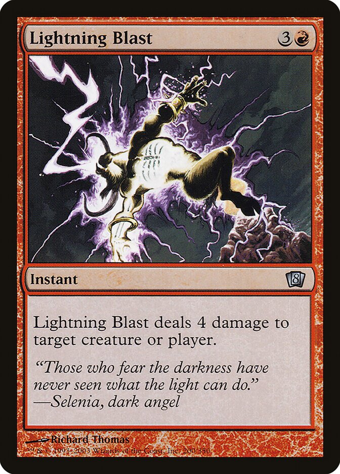 Lightning Blast card front