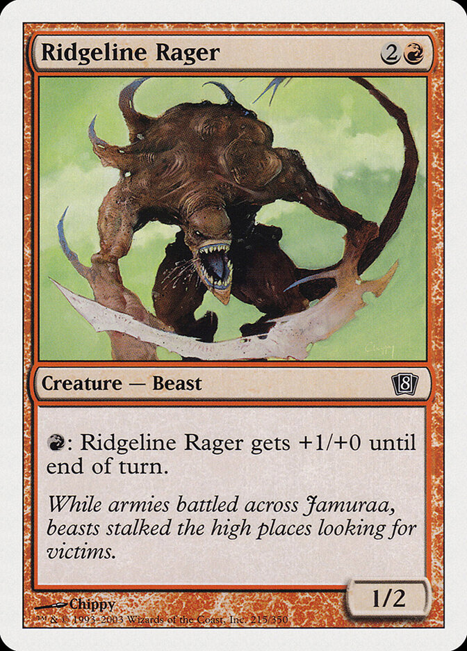 Ridgeline Rager card front