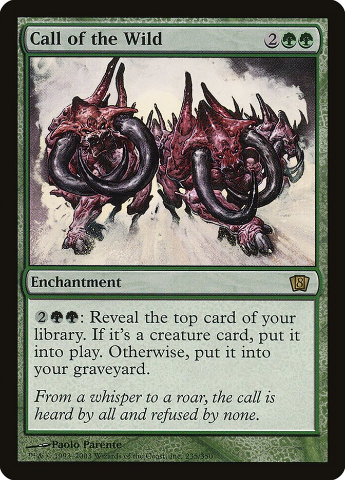 Call of the Wild card front