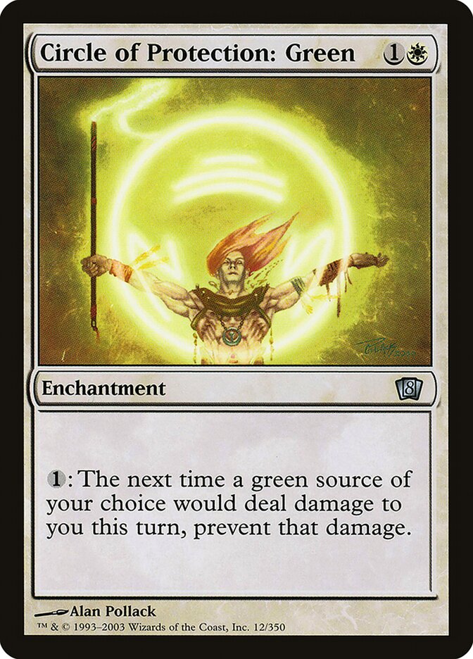 Circle of Protection: Green card front