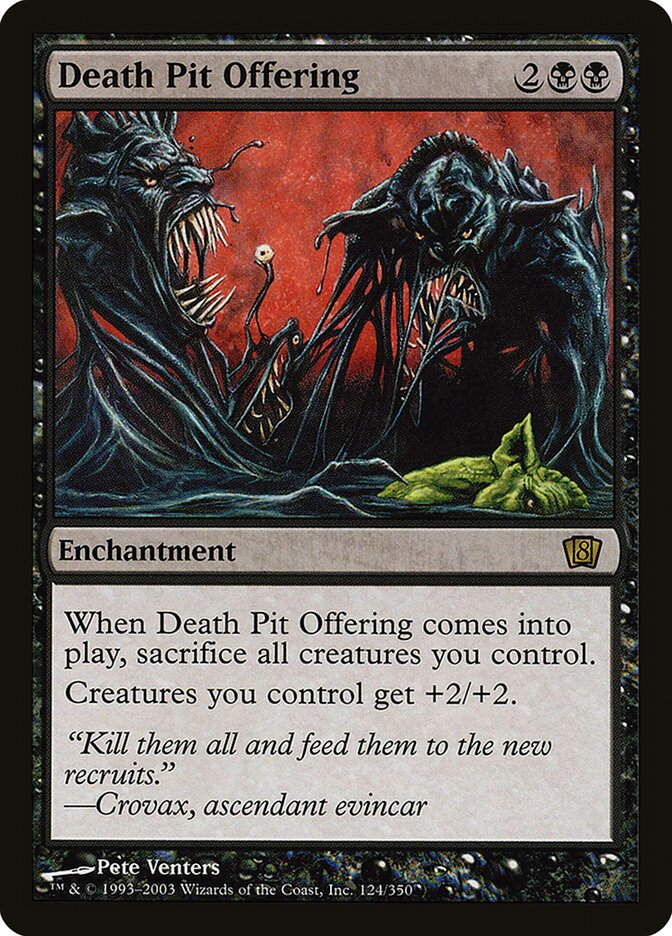 Death Pit Offering card front