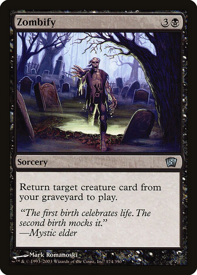 Zombify card front