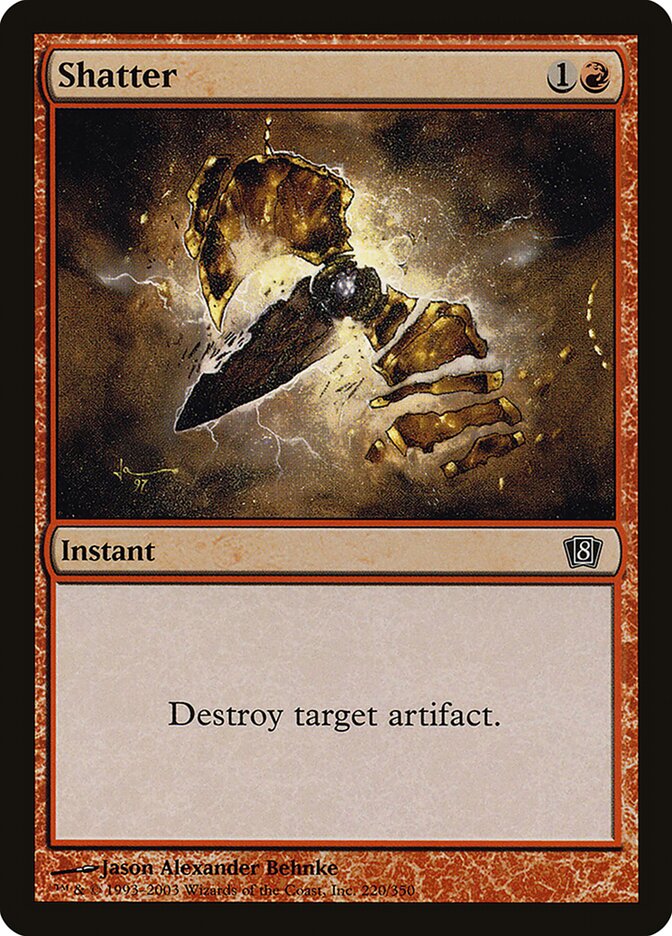 Shatter card front