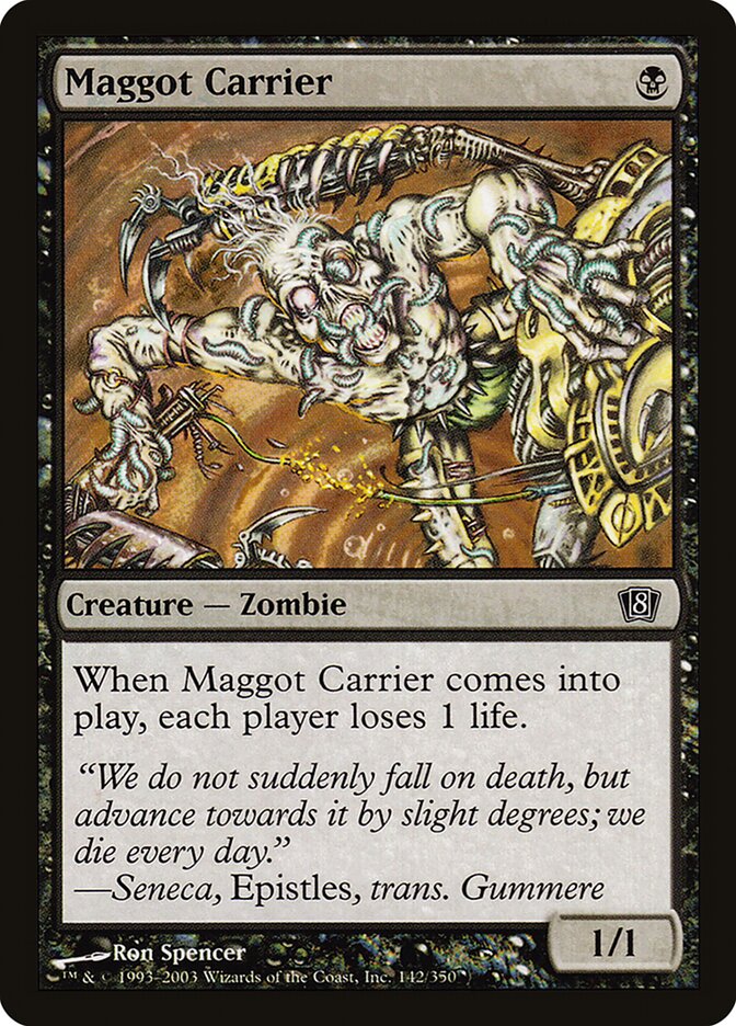 Maggot Carrier card front