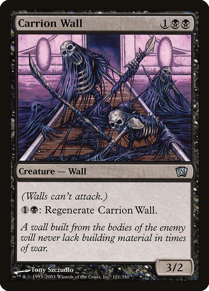 Carrion Wall card front