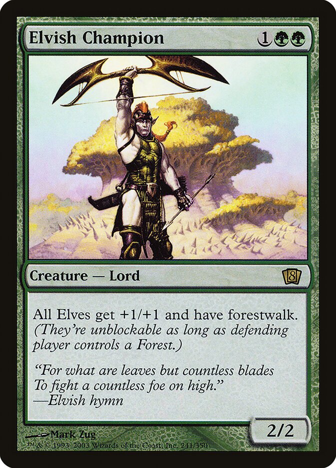 Elvish Champion card front