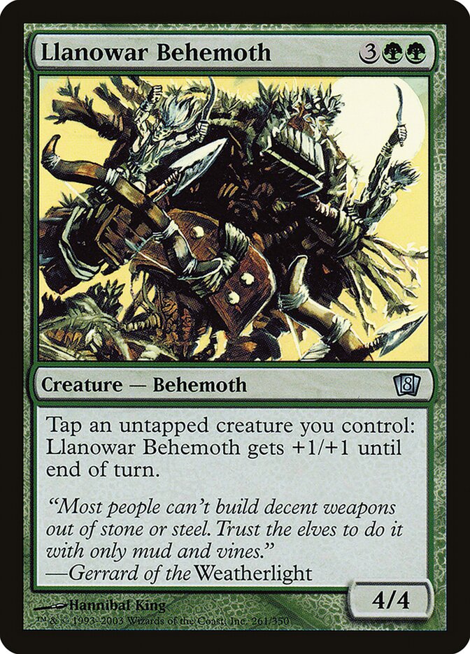 Llanowar Behemoth card front