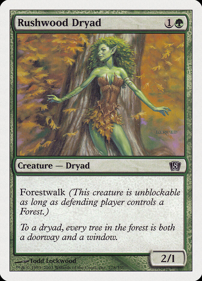 Rushwood Dryad card front