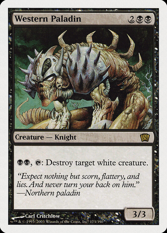 Western Paladin card front