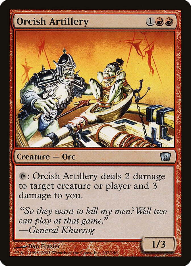 Orcish Artillery card front