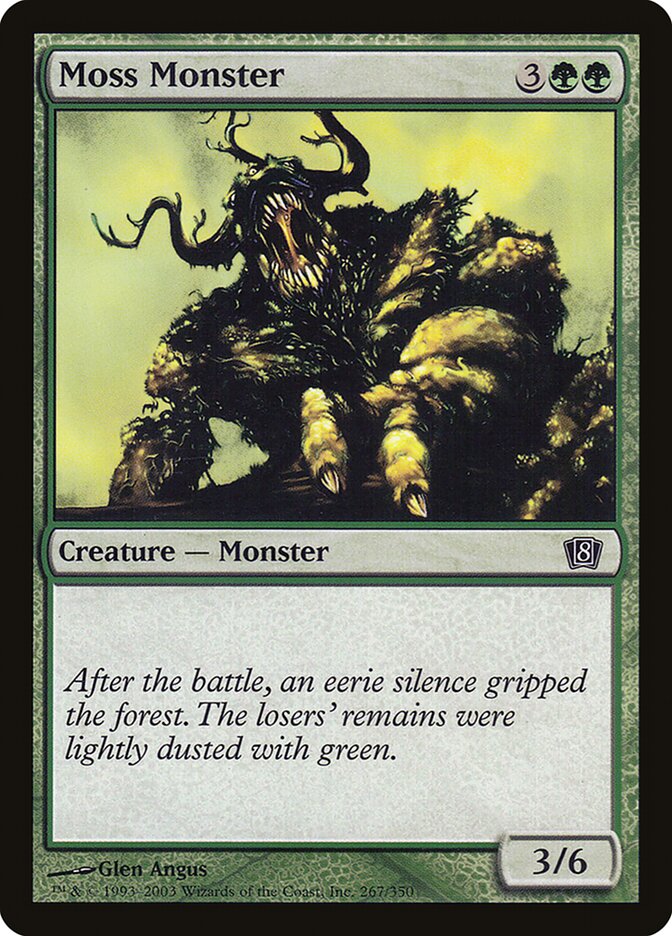 Moss Monster card front
