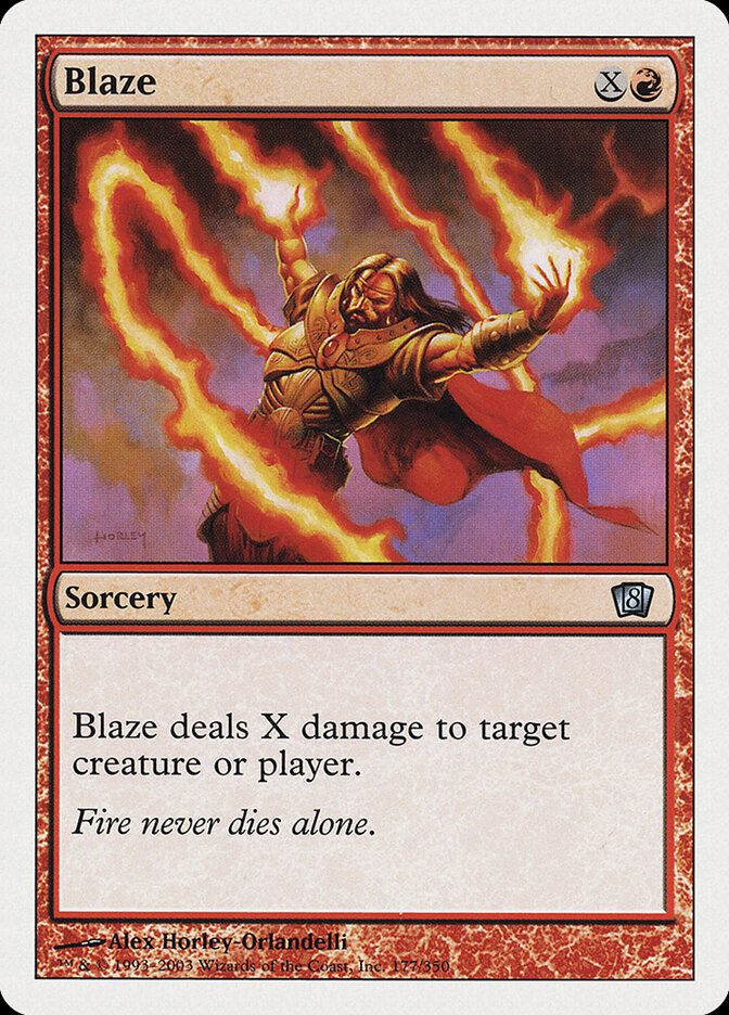 Blaze card front
