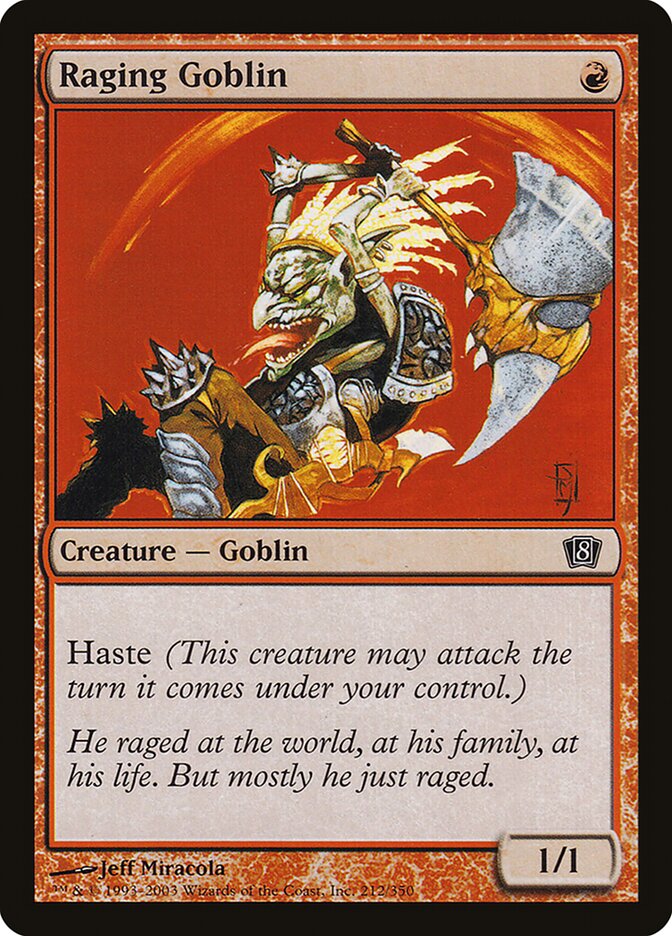 Raging Goblin card front