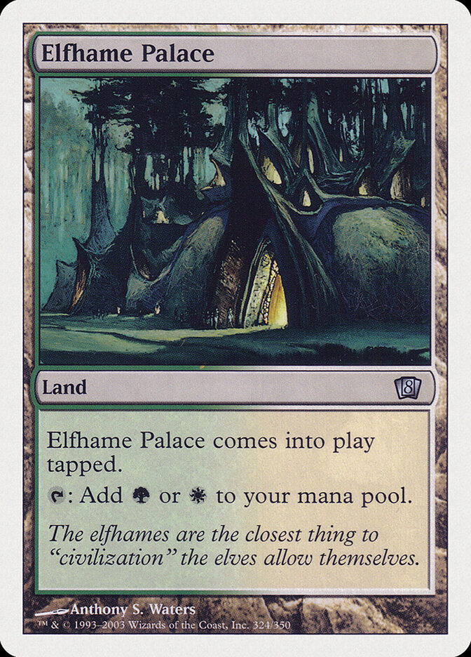 Elfhame Palace card front