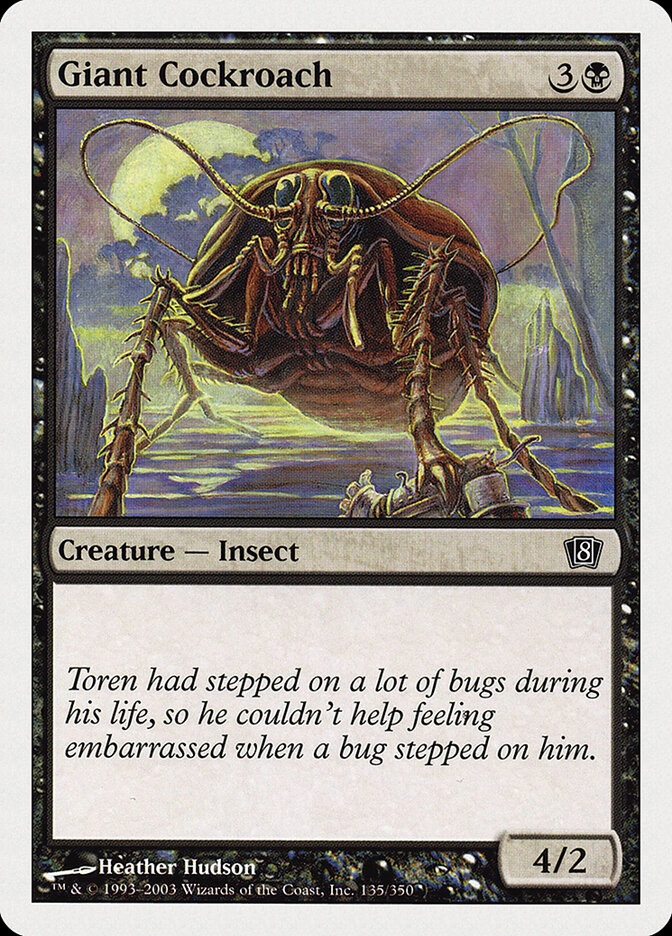 Giant Cockroach card front