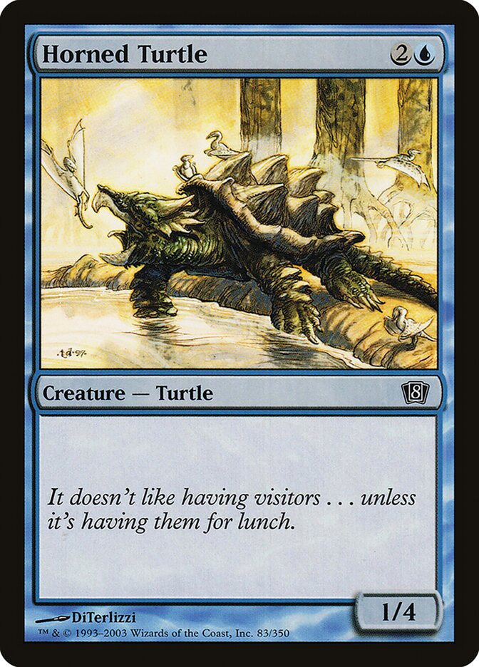 Horned Turtle card front