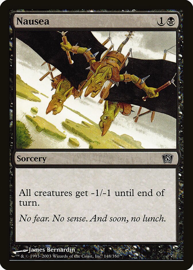 Nausea card front