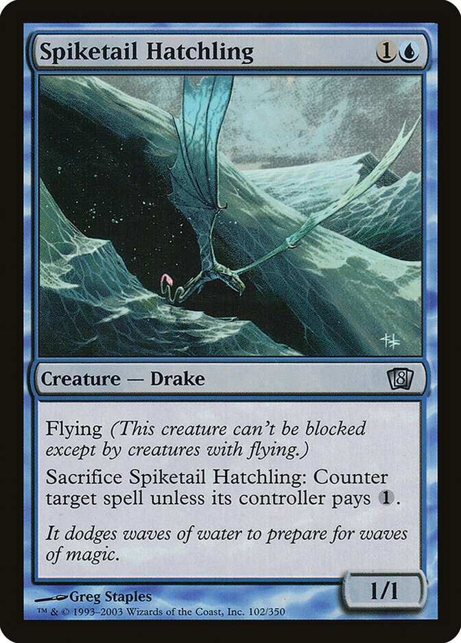 Spiketail Hatchling card front