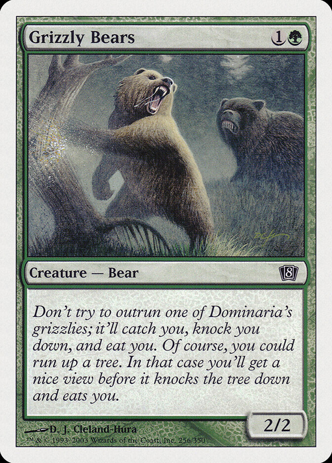 Grizzly Bears card front