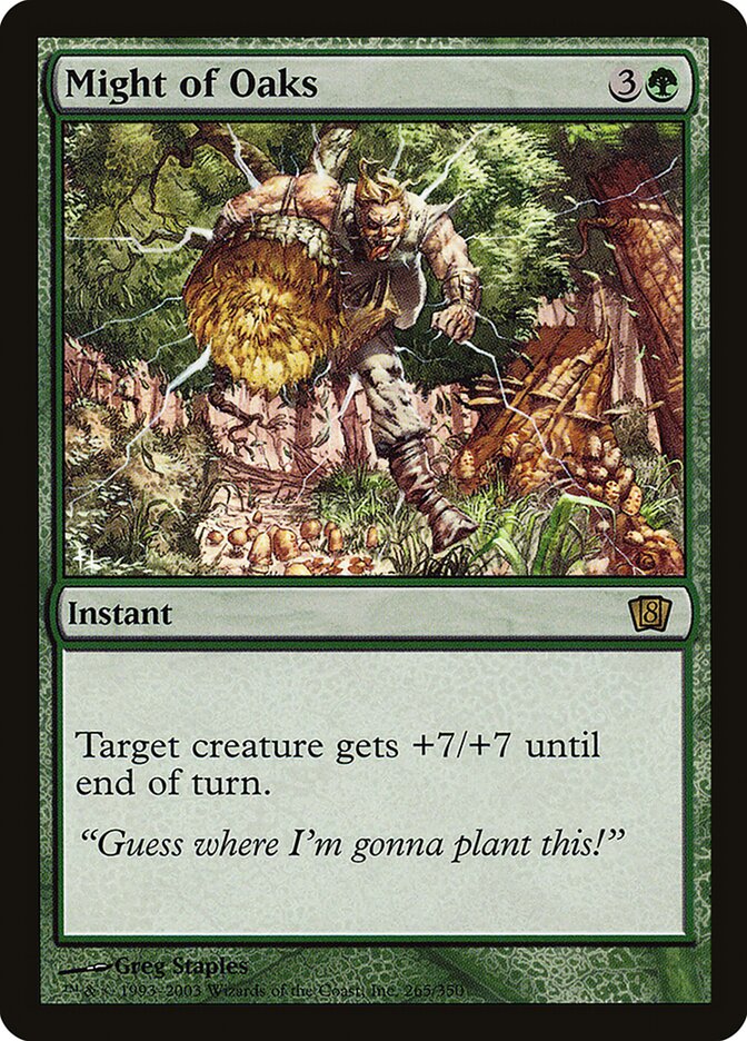Might of Oaks card front