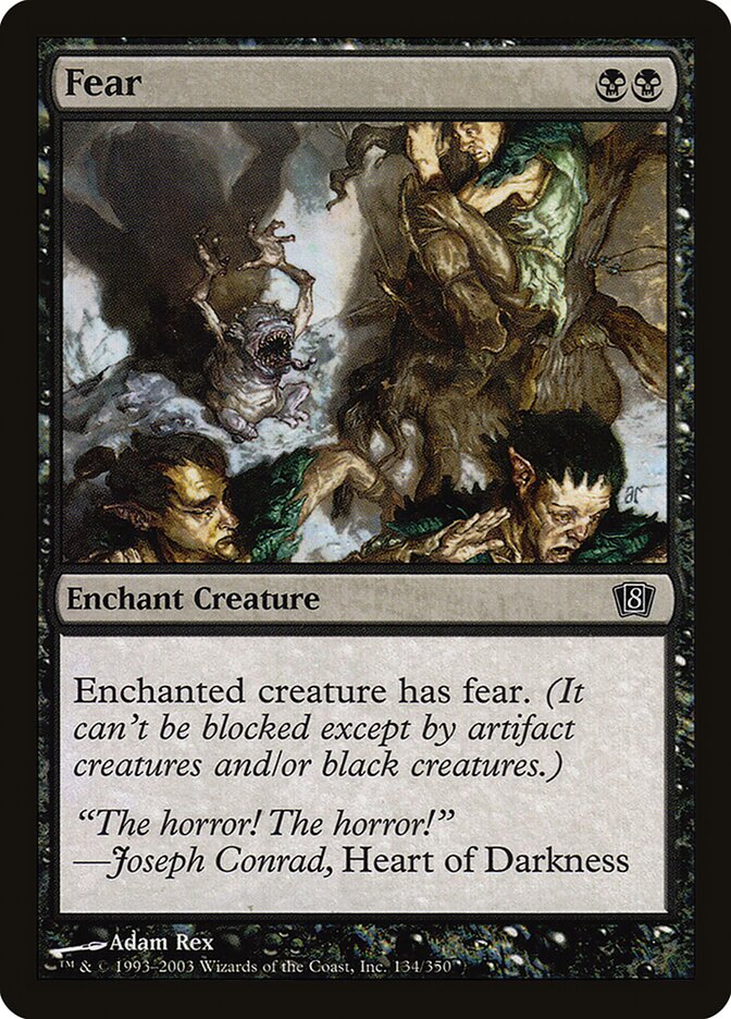 Fear card front