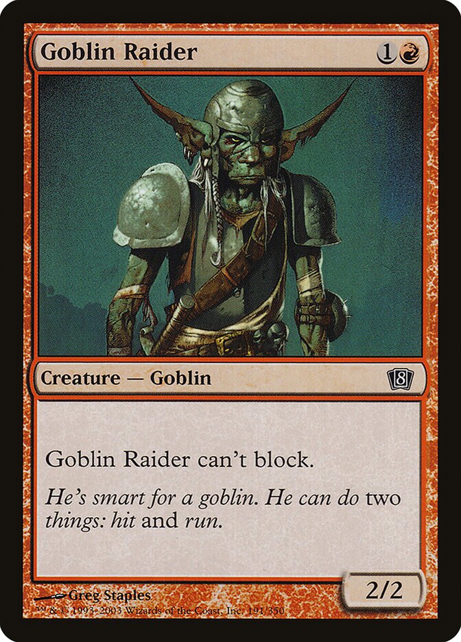 Goblin Raider card front