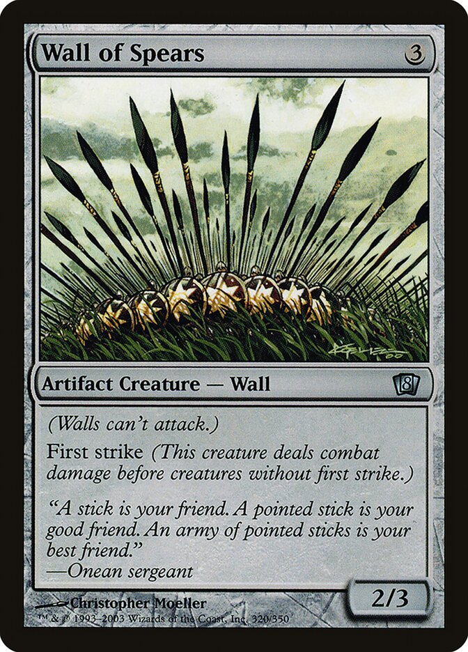 Wall of Spears card front