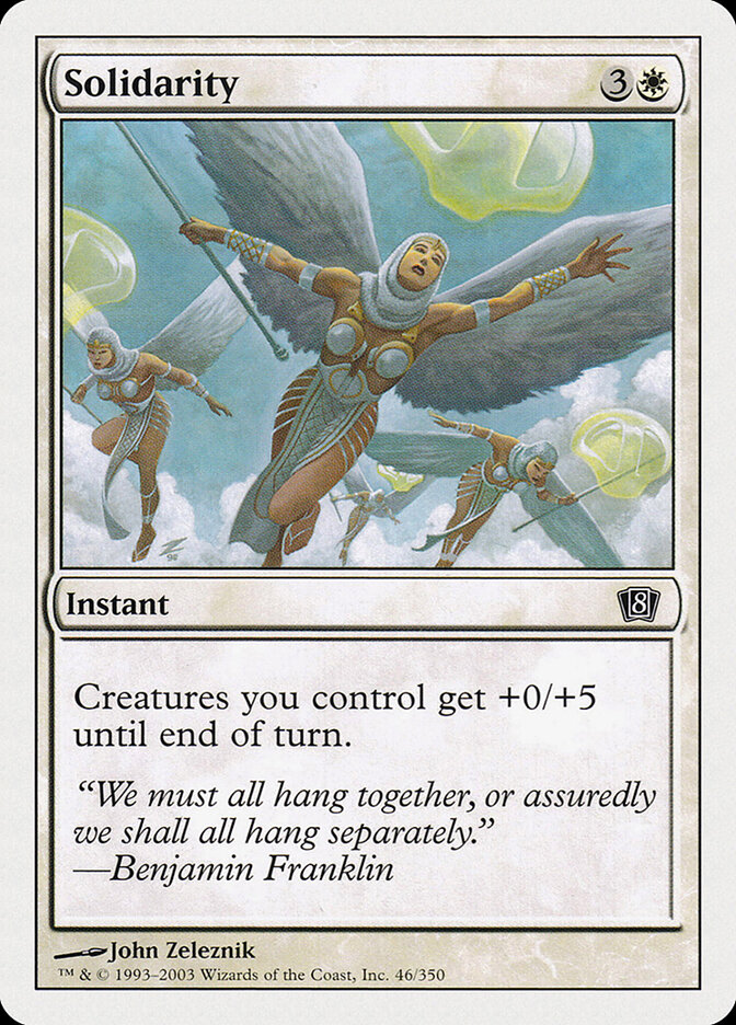 Solidarity card front