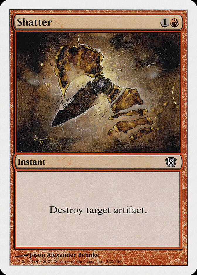 Shatter card front