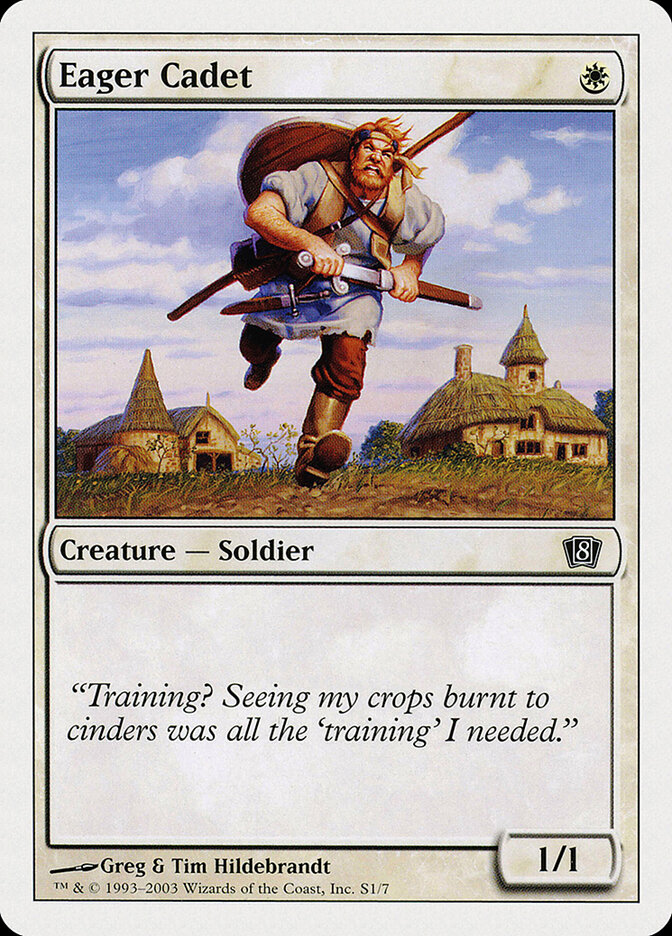 Eager Cadet card front
