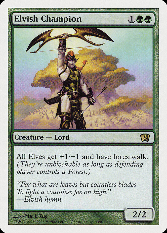 Elvish Champion card front