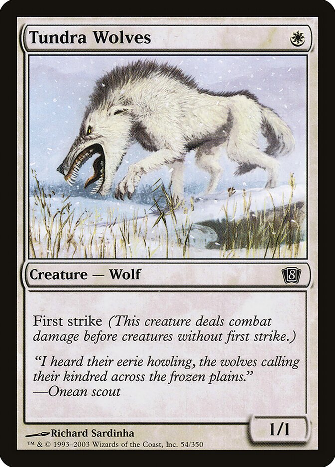 Tundra Wolves card front