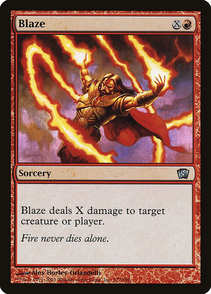 Blaze card front
