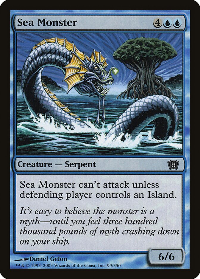 Sea Monster card front