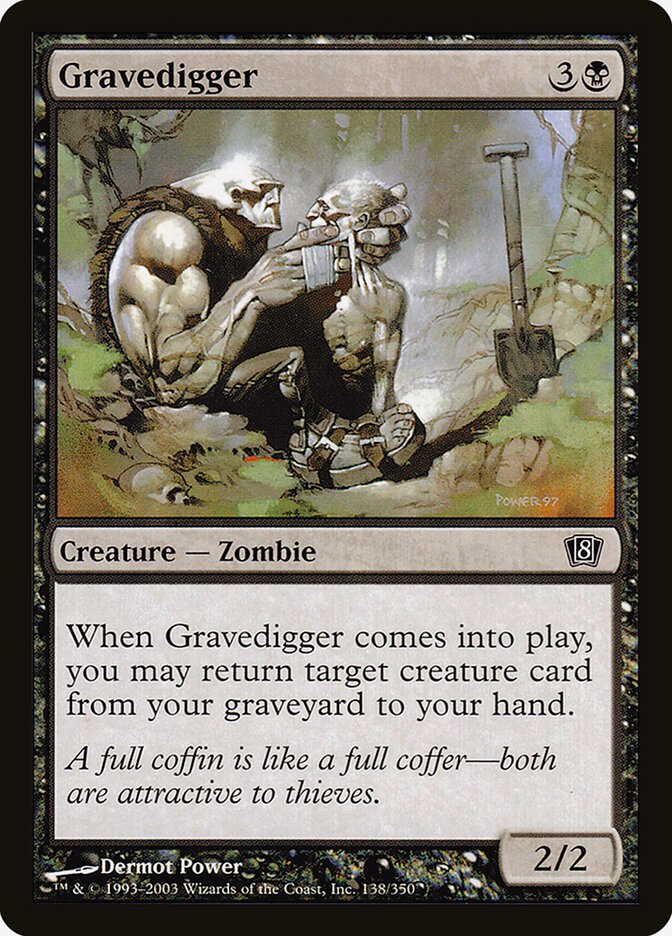 Gravedigger card front