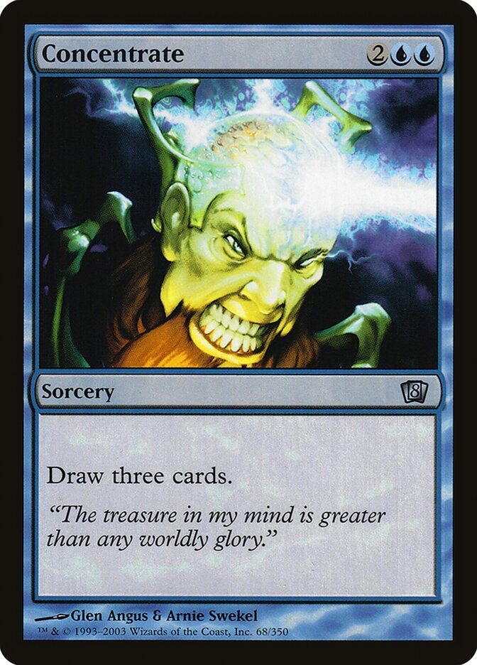 Concentrate card front