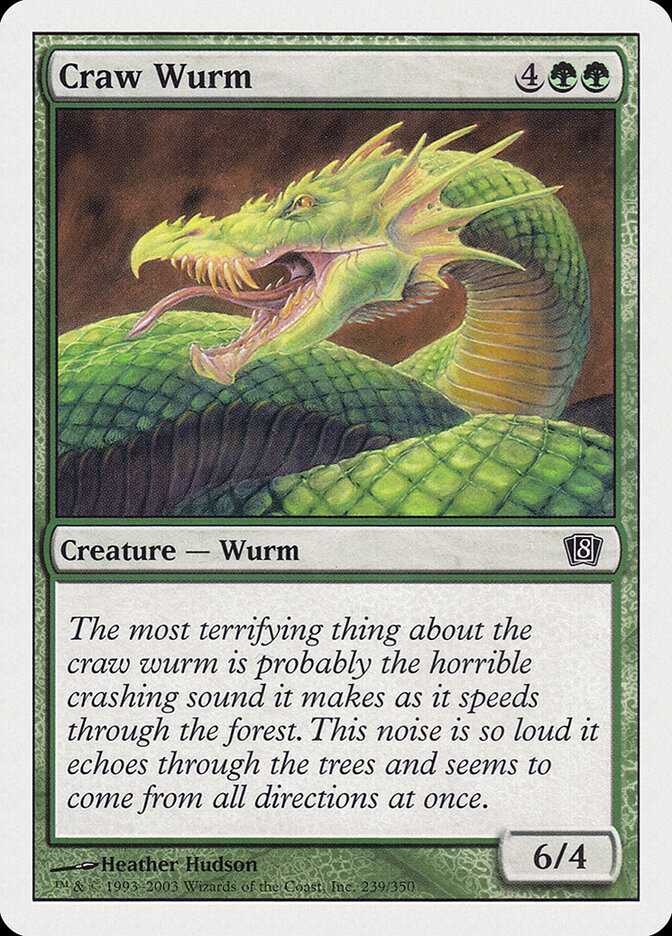 Craw Wurm card front