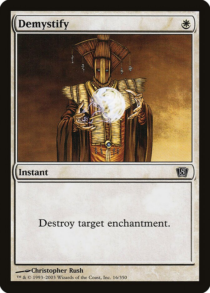 Demystify card front